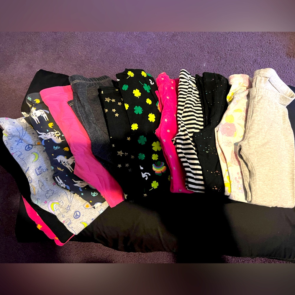 13 assorted 4t leggings